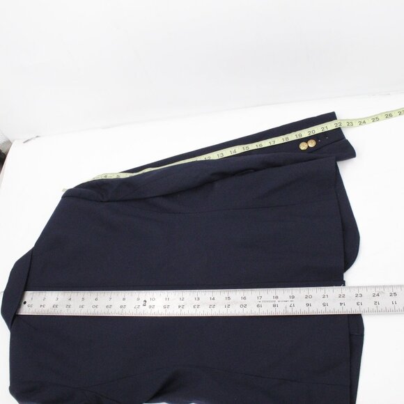 NWT J Crew Blazer Womens 4P Schoolboy Navy Blue Stretch Wool Jacket gold button - Picture 9 of 15